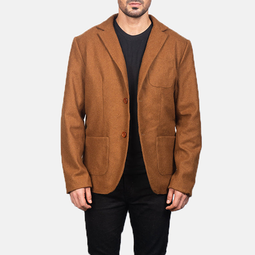 Borges Khaki Wool Blazer чоловіча