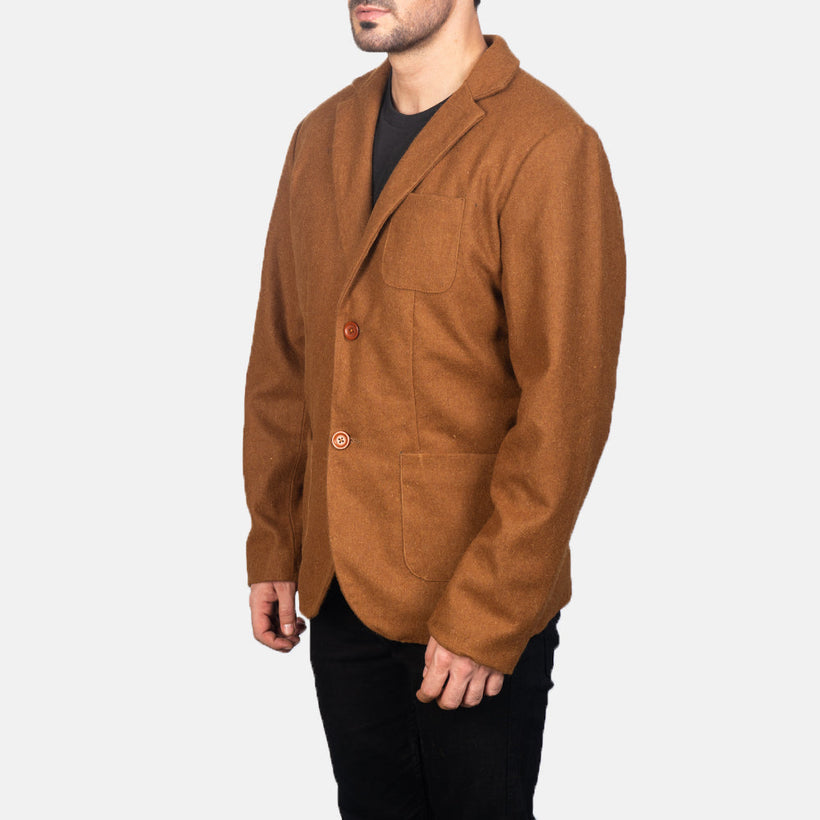 Borges Khaki Wool Blazer чоловіча