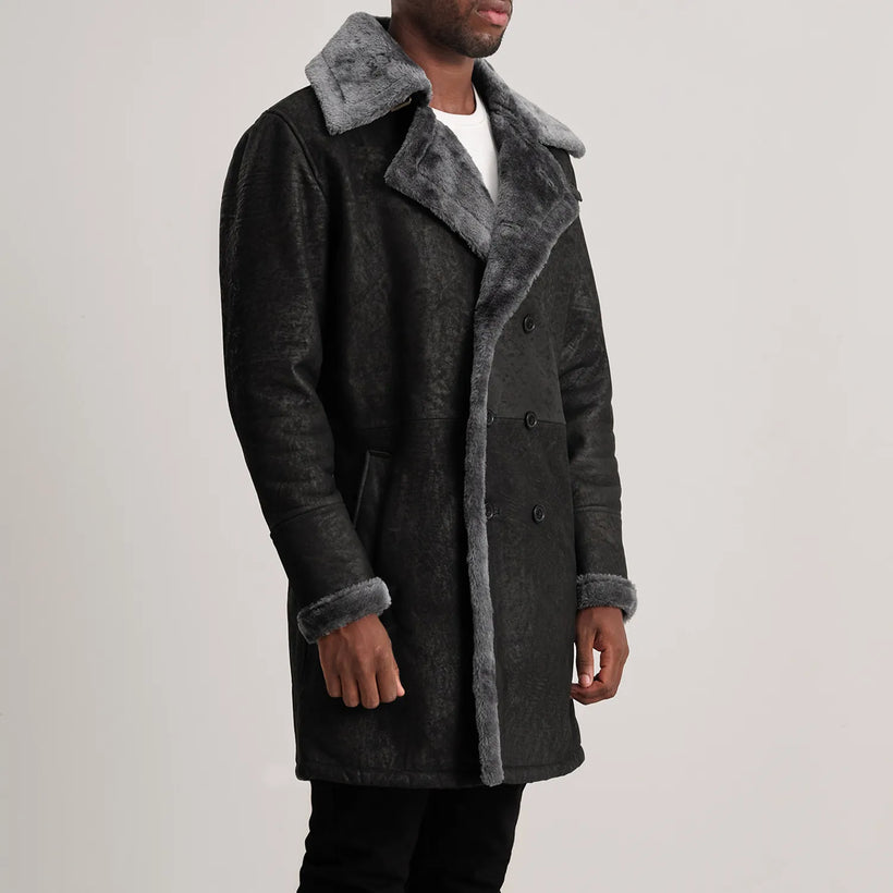 Charles Coat Коричнева Shearling Coat чоловіча