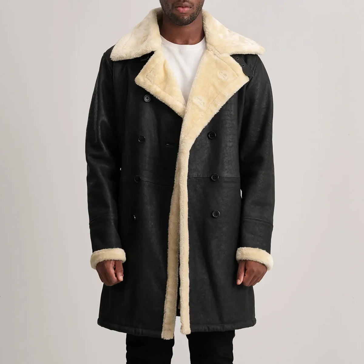 
Charles Шкіряне пальто Коричневий Shearling Шкіряне пальто для Чоловіків – alternate product view 1