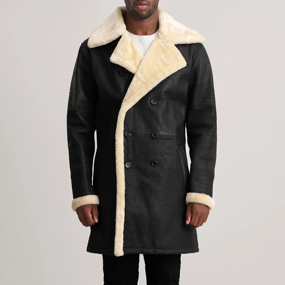 
Charles Шкіряне пальто Коричневий Shearling Шкіряне пальто для Чоловіків – alternate product view 4