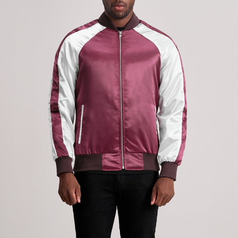 Clarke Maroon Varsity Шкіряна куртка чоловіча