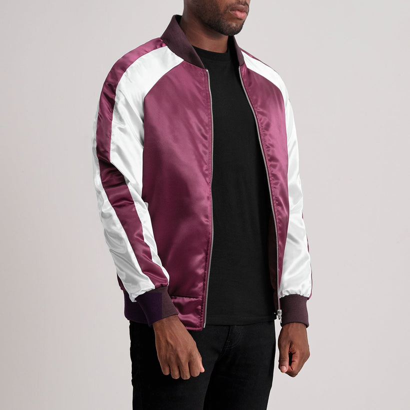 Clarke Maroon Varsity Шкіряна куртка чоловіча