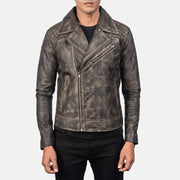 
Майстерність обробки подолу та швів на Danny Quilted Brown Leather Biker Jacket