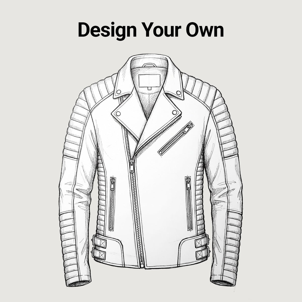 
Design Your Custom Leather Jacket | Free Shipping & Alteration in Classic Full-Grain Leather - Вигляд спереду та приталений силует | Купити в офіційному онлайн-магазині