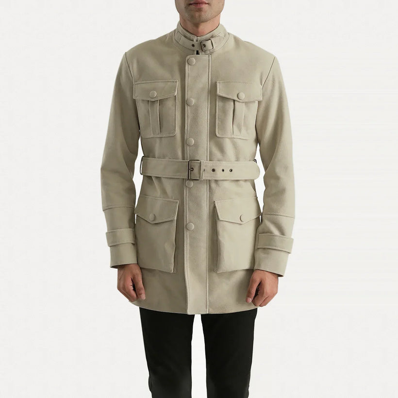 Dolf Off-White Suede Шкіряна куртка чоловіча