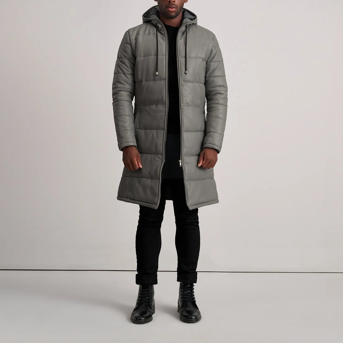 
Floyd Шкіряне пальто Рудий Puffer Шкіряна куртка для Чоловіків – alternate product view 3