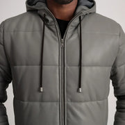 
Floyd Шкіряне пальто Рудий Puffer Шкіряна куртка для Чоловіків – alternate product view 4