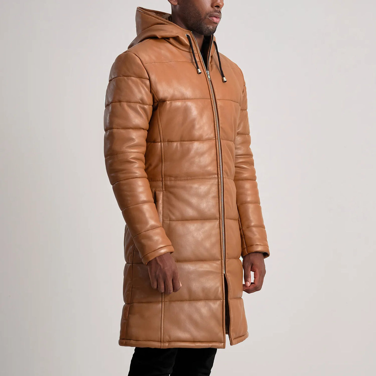 
Floyd Шкіряне пальто Рудий Puffer Шкіряна куртка для Чоловіків – alternate product view 2