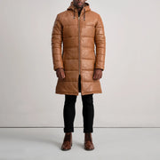 
Floyd Шкіряне пальто Рудий Puffer Шкіряна куртка для Чоловіків – alternate product view 3
