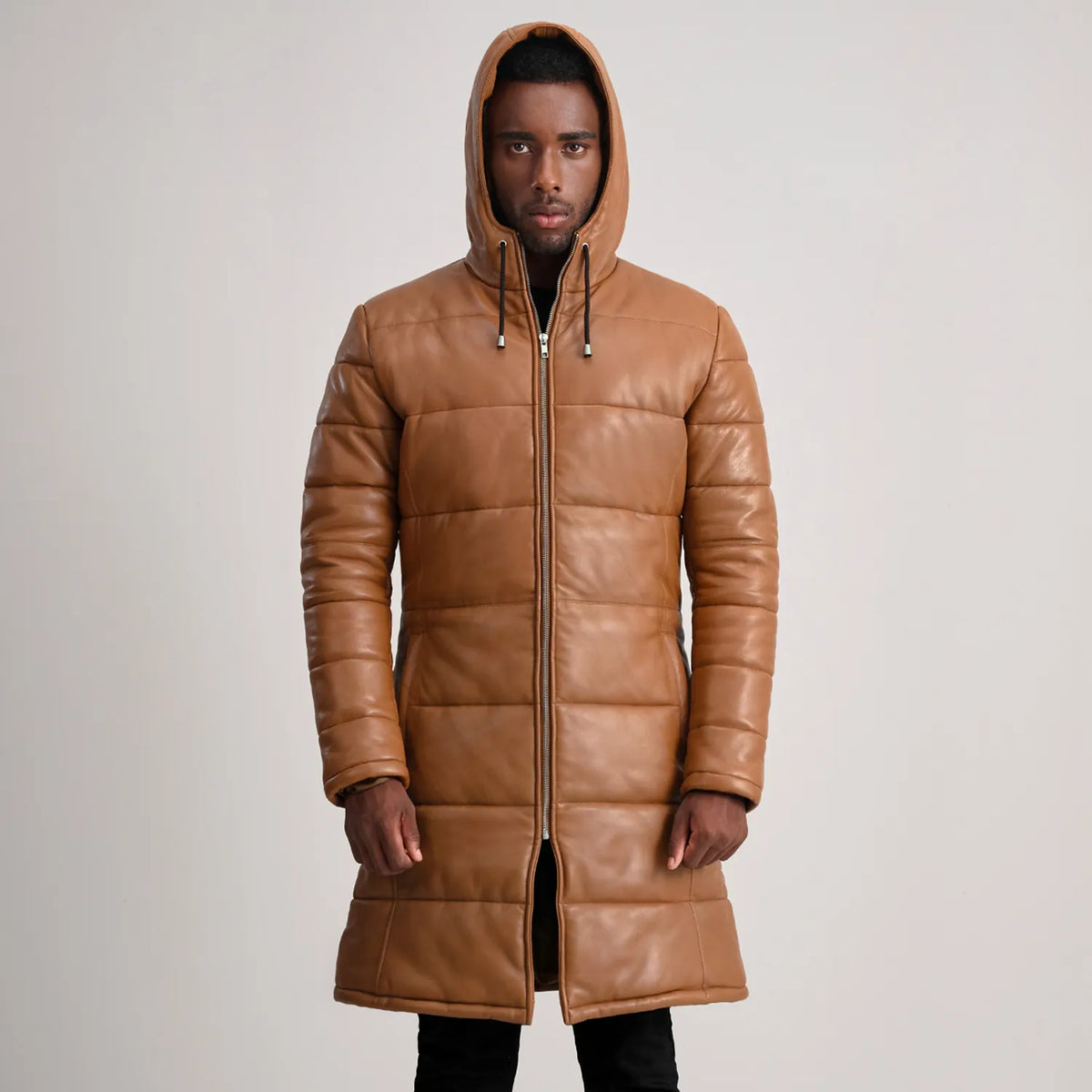 
Floyd Шкіряне пальто Рудий Puffer Шкіряна куртка для Чоловіків – alternate product view 4
