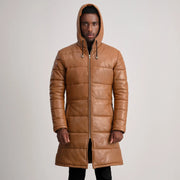 
Floyd Шкіряне пальто Рудий Puffer Шкіряна куртка для Чоловіків – alternate product view 4