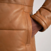 
Floyd Шкіряне пальто Рудий Puffer Шкіряна куртка для Чоловіків – alternate product view 6