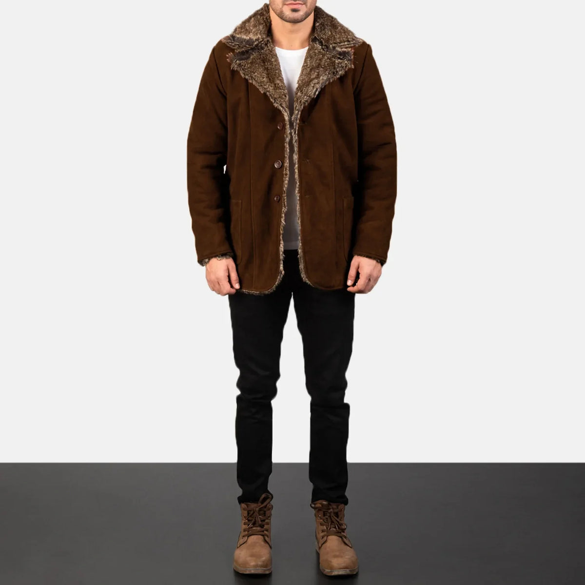 
Furlong Шкіряне пальто Beige Шкіряне пальто для Чоловіків – alternate product view 3