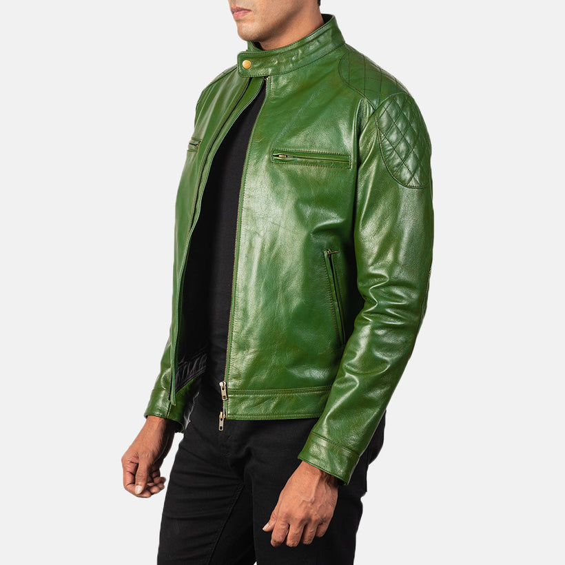 Gatsby Green Шкіряна косуха чоловіча