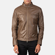 
Крупний план деталей of Band with snap buttons & Zipper Hardware on Gatsby Mocha Шкіряна косуха для Чоловіків