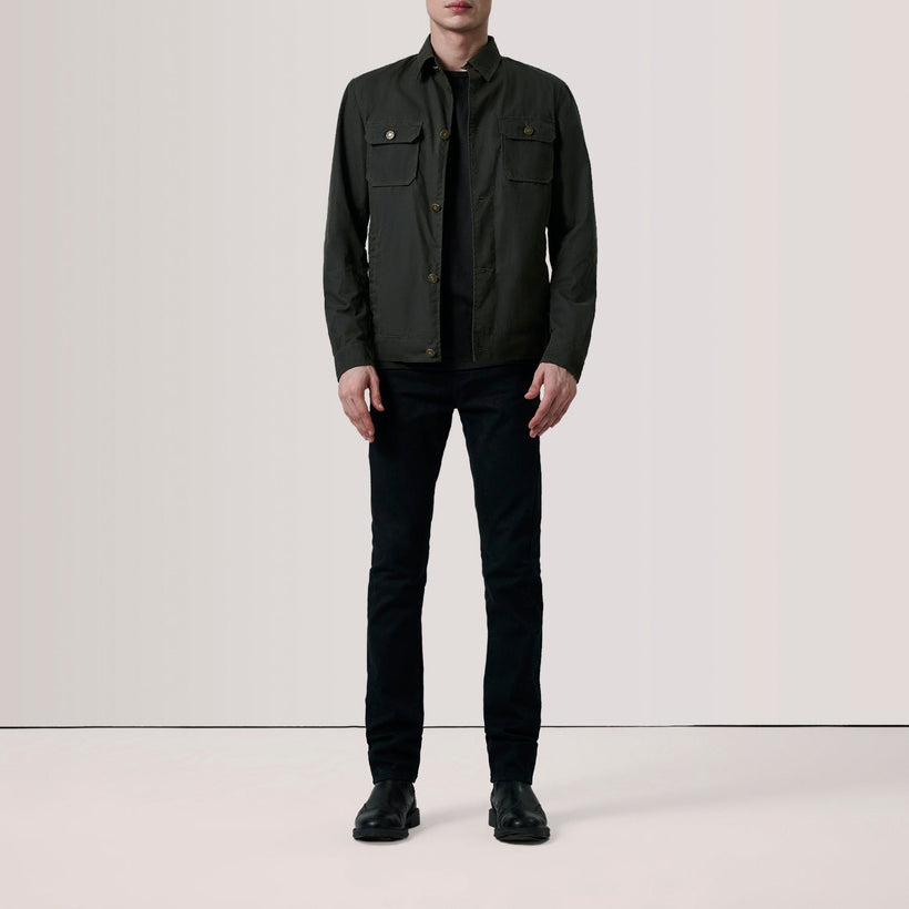 Irwin Olive Waxed Canvas Field Шкіряна куртка чоловіча