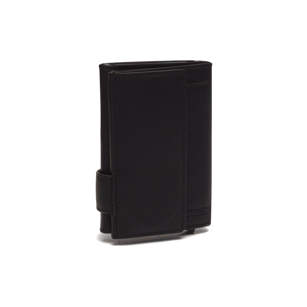 
Classic 100% Full-Grain Leather Card Holder - Вигляд ззаду з посиленими шкіряними ременями та прострочкою