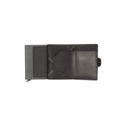 
Classic 100% Full-Grain Leather Card Holder - Вигляд ззаду з посиленими шкіряними ременями та прострочкою