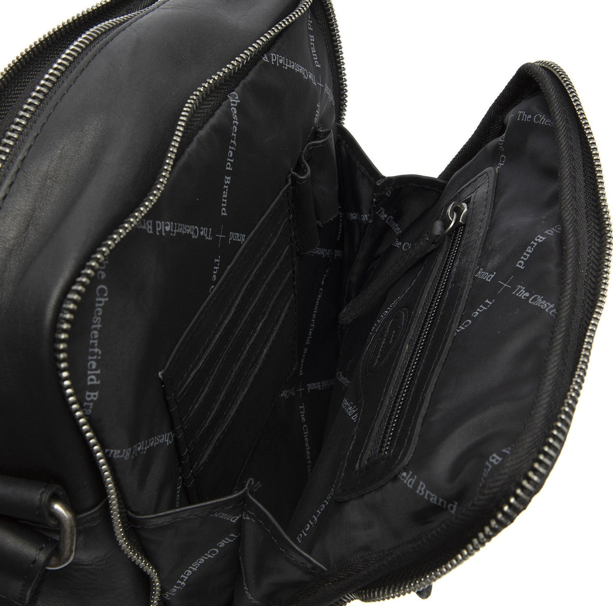 
Classic 100% Full-Grain leather Bag - Вигляд ззаду з посиленими шкіряними ременями та прострочкою
