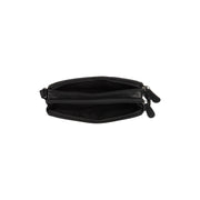 
Solid Antique Brass Hardware & Heavy-Duty Dual Zipper Detail on Ellon Шкіряна сумка через плече