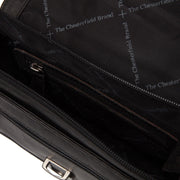 
Solid Antique Brass Hardware & Heavy-Duty Dual Zipper Detail on Lucca Шкіряна сумка через плече