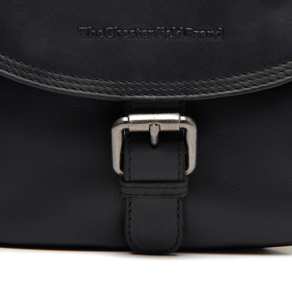 
Classic 100% Full-Grain leather Bag - Вигляд ззаду з посиленими шкіряними ременями та прострочкою