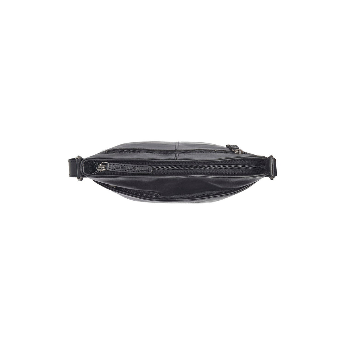 
Solid Antique Brass Hardware & Heavy-Duty Dual Zipper Detail on Lunton Шкіряна сумка через плече