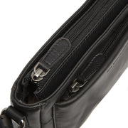 
Solid Antique Brass Hardware & Heavy-Duty Dual Zipper Detail on Southampton Шкіряна сумка через плече