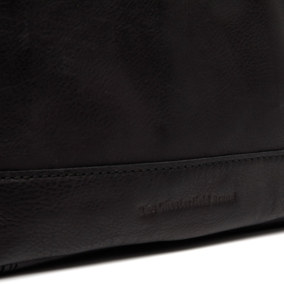 
Classic 100% Full-Grain leather Bag - Вигляд ззаду з посиленими шкіряними ременями та прострочкою