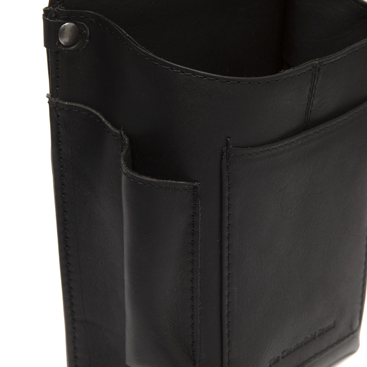 
Solid Antique Brass Hardware & Heavy-Duty Dual Zipper Detail on Taiwan Натуральна шкіра вищого гатунку Waiter Шкіряний гаманець Holster