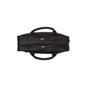 
Solid Antique Brass Hardware & Heavy-Duty Dual Zipper Detail on Boston Шкіряна сумка для ноутбука
