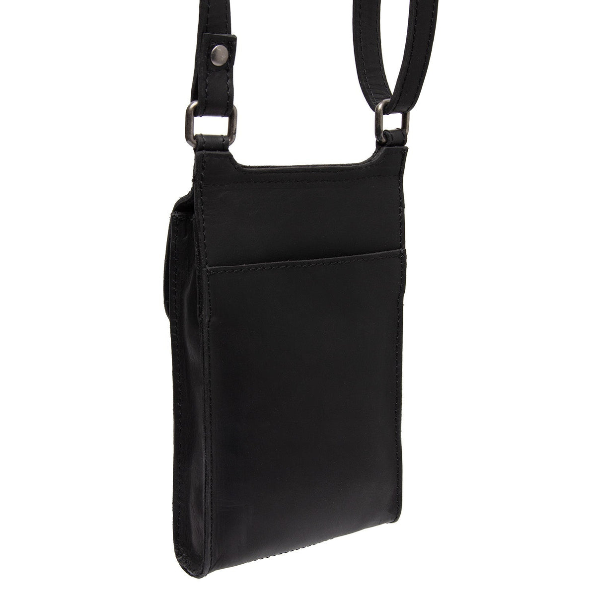 
Tailored Rib Cuffs & Hem Craftsmanship Construction Detail on Nebra Натуральна шкіра вищого гатунку Phone Bag