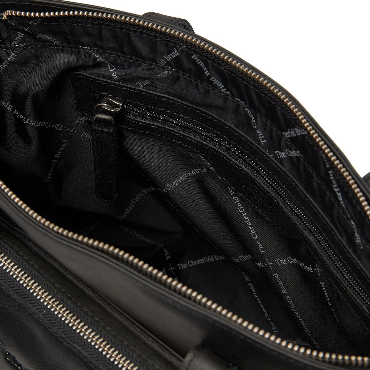 
Classic 100% Full-Grain leather Bag - Вигляд ззаду з посиленими шкіряними ременями та прострочкою