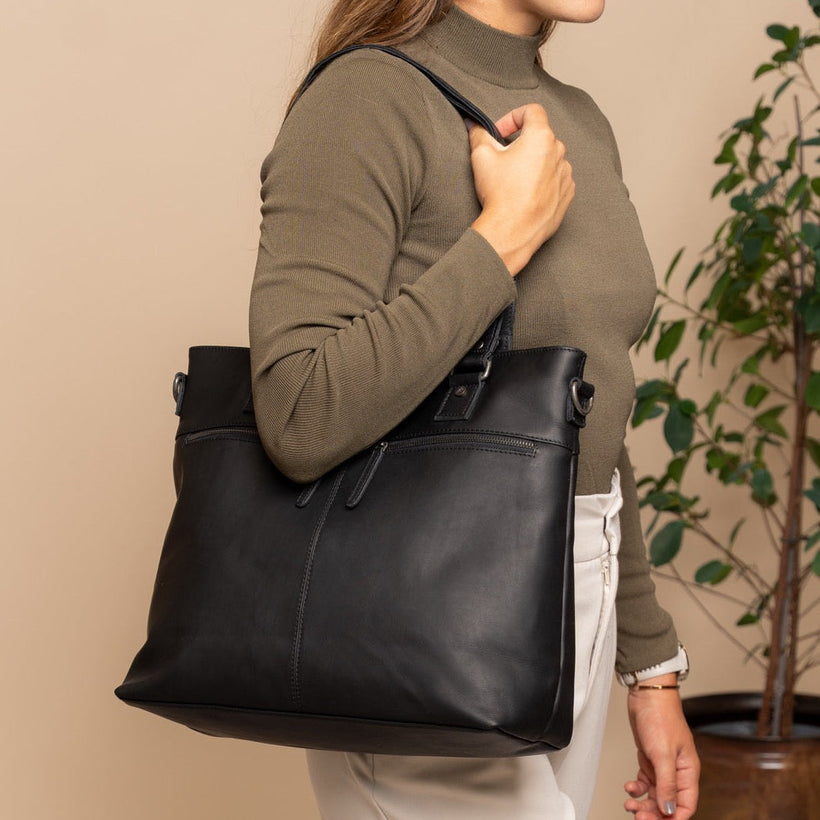 Rome Full-Grain Leather Shopper жіноча