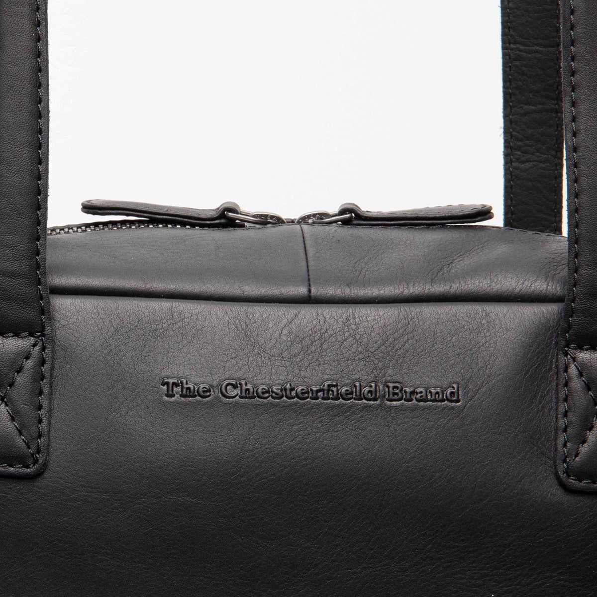 
Classic 100% Full-Grain leather Bag - Вигляд ззаду з посиленими шкіряними ременями та прострочкою