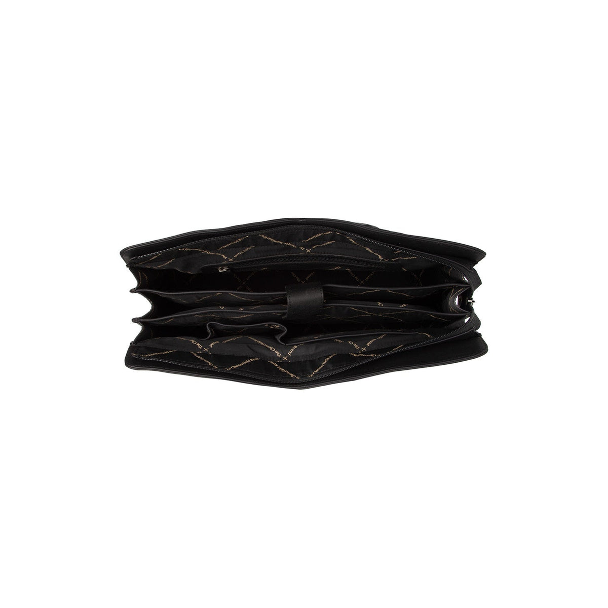 
Solid Antique Brass Hardware & Heavy-Duty Dual Zipper Detail on Fidenza Шкіряна сумка на плече