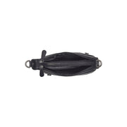 
Solid Antique Brass Hardware & Heavy-Duty Dual Zipper Detail on Mirave Шкіряна сумка на плече