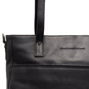 
Classic 100% Full-Grain leather Bag - Вигляд ззаду з посиленими шкіряними ременями та прострочкою
