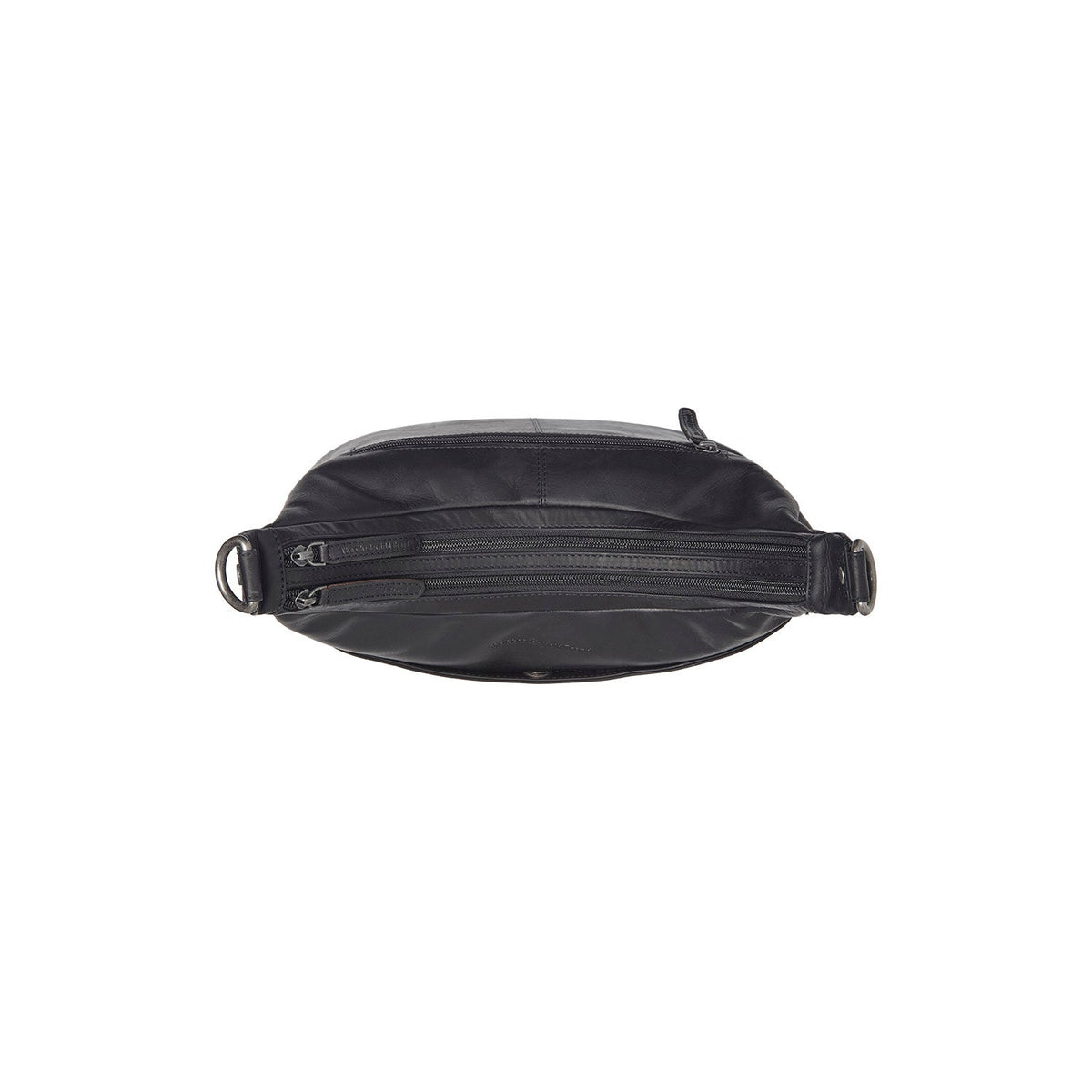
Solid Antique Brass Hardware & Heavy-Duty Dual Zipper Detail on Olvia Шкіряна сумка на плече
