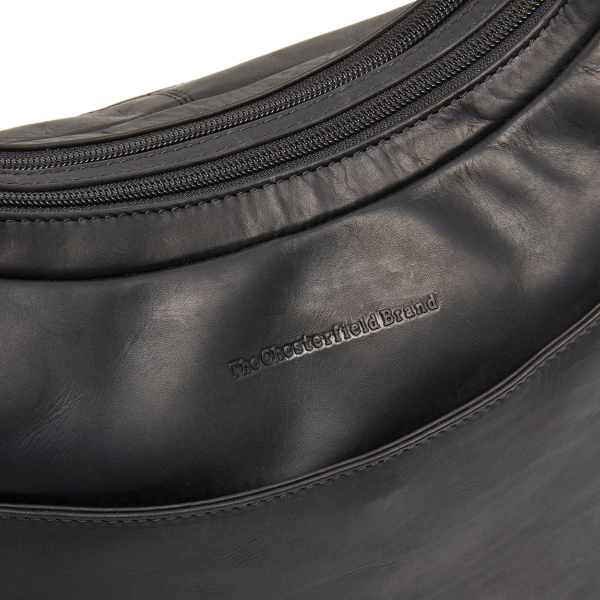 
Classic 100% Full-Grain leather Bag - Вигляд ззаду з посиленими шкіряними ременями та прострочкою