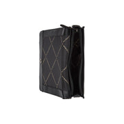Osuna Full-Grain Leather Shoulder Bag - Structured Side Profile Showing Gusset Depth &amp; Expansion Capacity