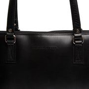 
Classic 100% Full-Grain leather Bag - Вигляд ззаду з посиленими шкіряними ременями та прострочкою