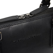 
Classic 100% Full-Grain leather Bag - Вигляд ззаду з посиленими шкіряними ременями та прострочкою