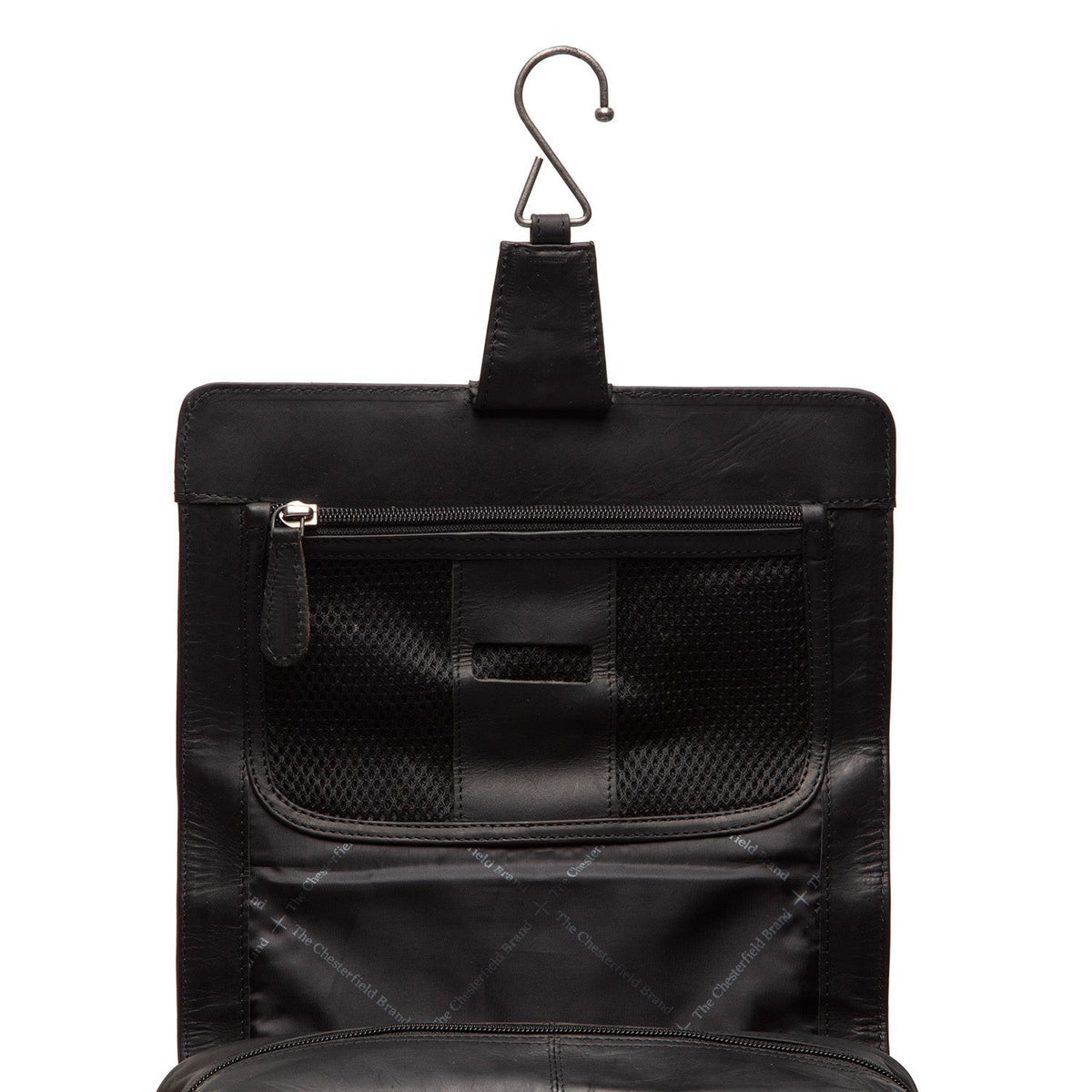 
Крупний план деталей of Classic Collar & Heavy-Duty Zipper Hardware on Rosario Шкіряний несесер