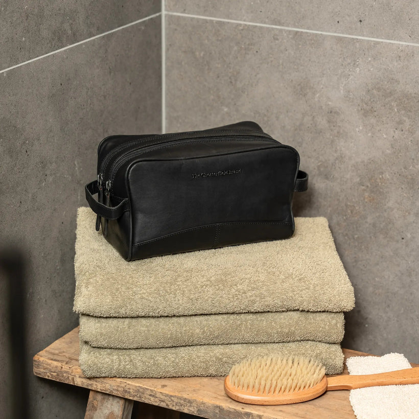 Stacey Full-Grain Leather Toiletry Bag жіноча