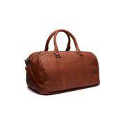 
Cognac Leather Weekender Bag Perth, front view