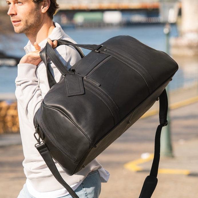 Rivaro Full-Grain Leather Weekender Bag жіноча