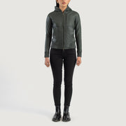 
Luna Hooded Шкіряний бомбер для Жінок – alternate product view 3