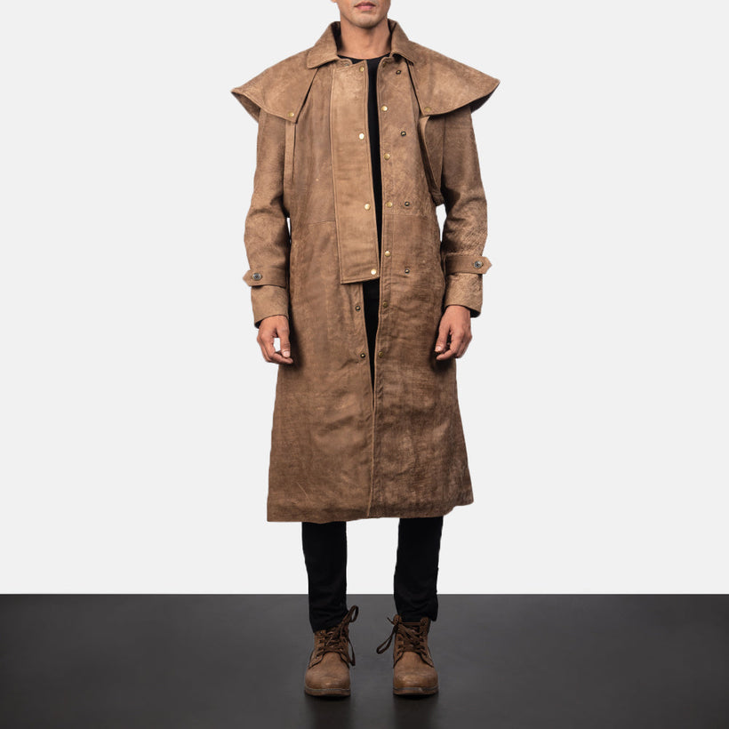 Maverick Коричнева Leather Duster чоловіча